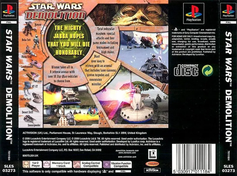 Star Wars: Demolition box back