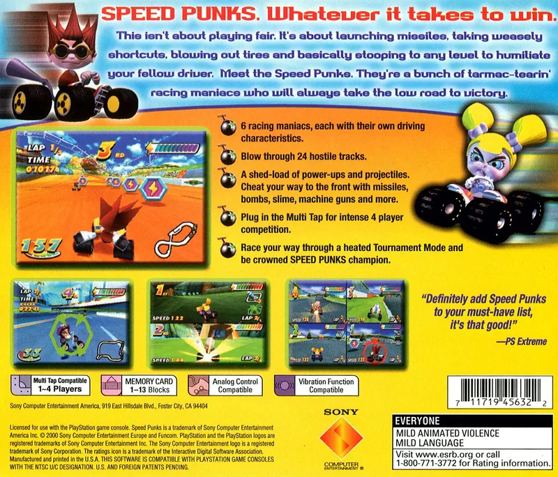 Speed Punks box back