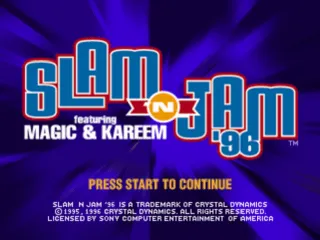 Backdrop artwork for Slam 'n Jam '96 Featuring Magic & Kareem