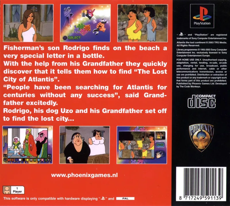 Atlantis: The Lost Continent box back