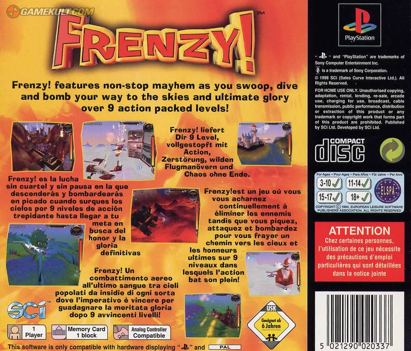 Frenzy! box back