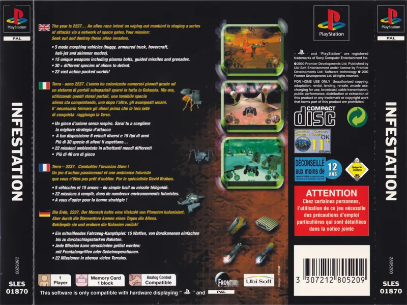 Infestation box back