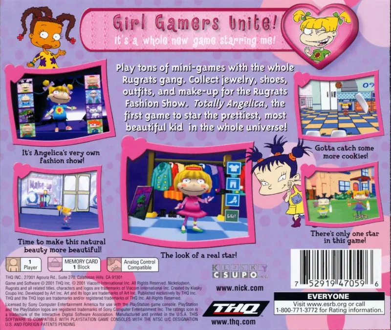 Rugrats: Totally Angelica box back