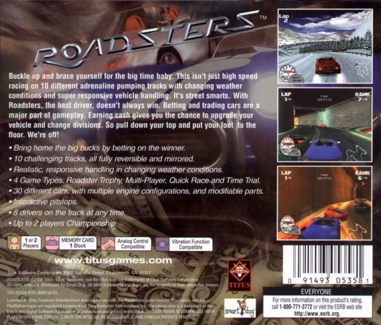 Roadsters box back