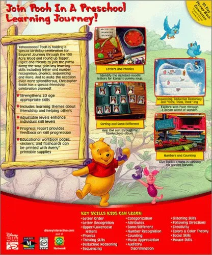 Winnie the Pooh: Preschool box back