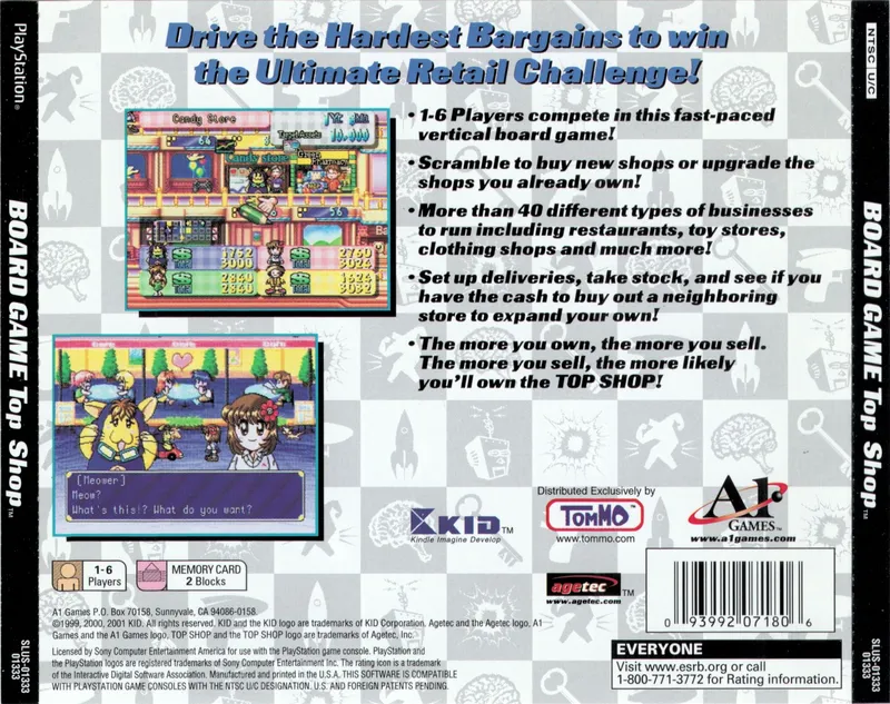 Board Game Top Shop box back