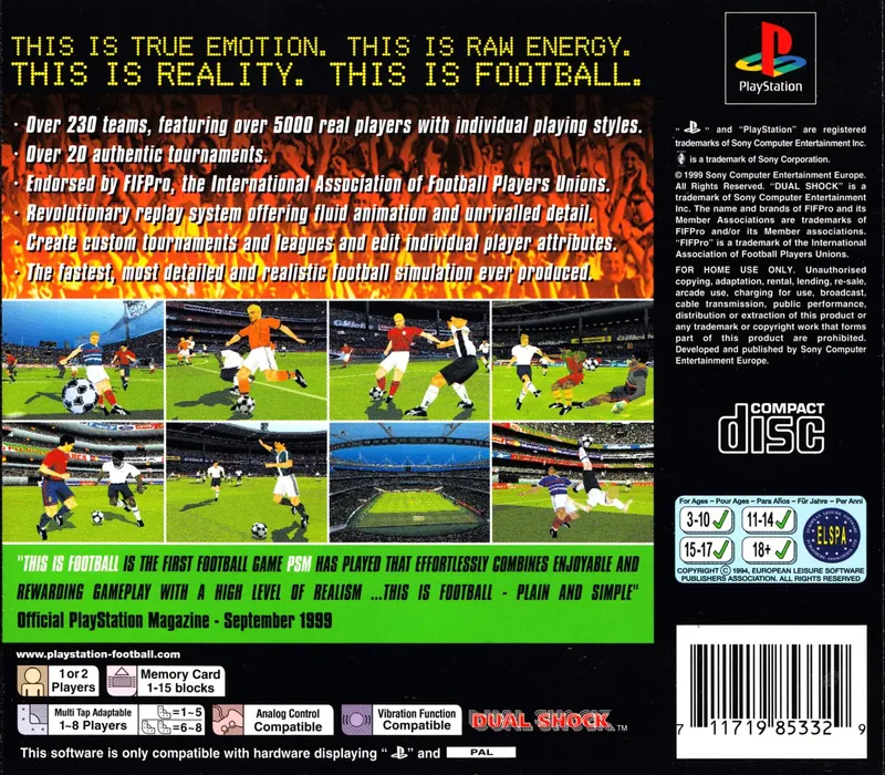 This is Football box back