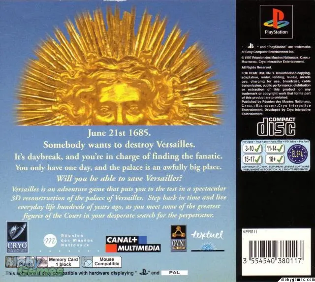 Versailles: A Game of Intrigue box back