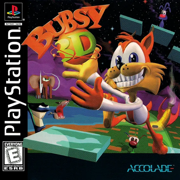 Bubsy 3D box art