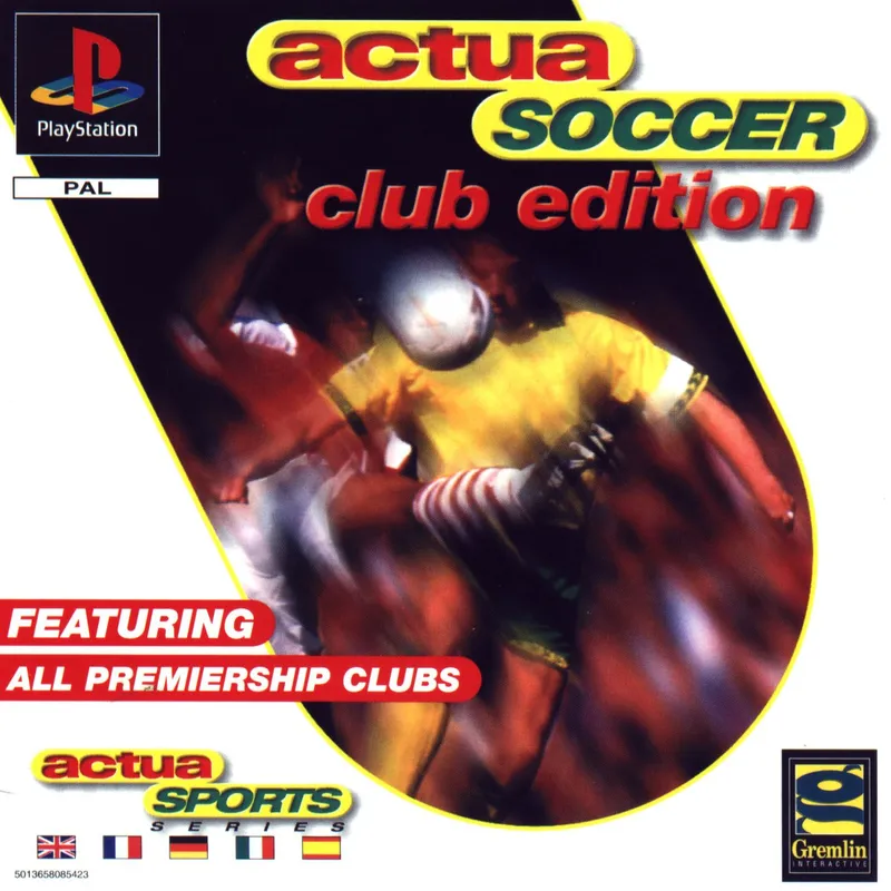 Actua Soccer: Club Edition cover art for Sony Playstation