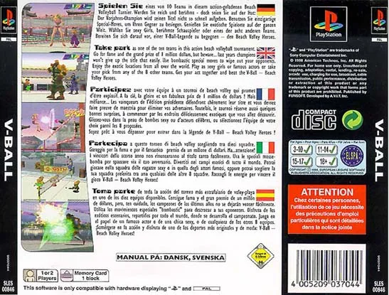 V-Ball: Beach Volley Heroes box back
