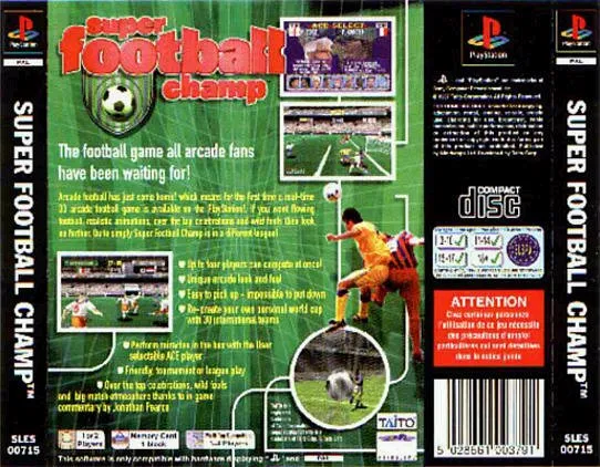Super Football Champ box back