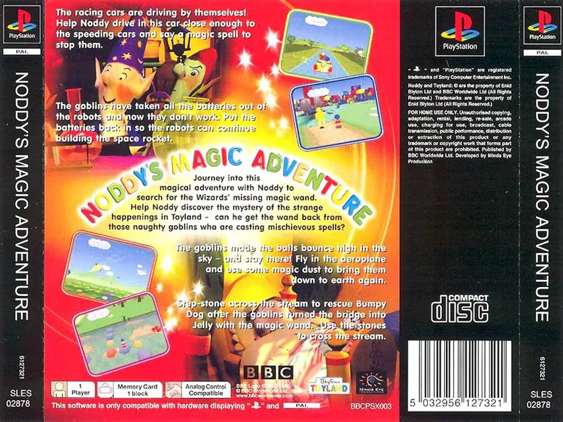 Noddy's Magic Adventure box back
