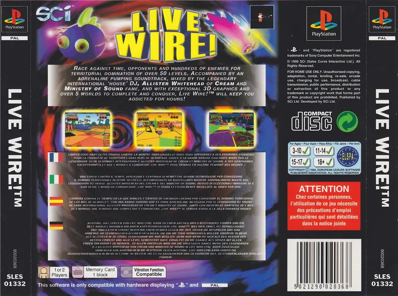 Live Wire! box back