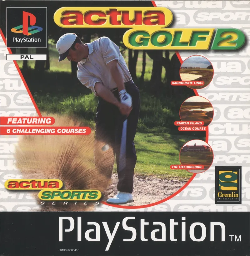 Actua Golf 2 cover art for Sony Playstation