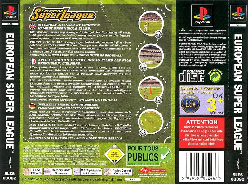 European Super League box back