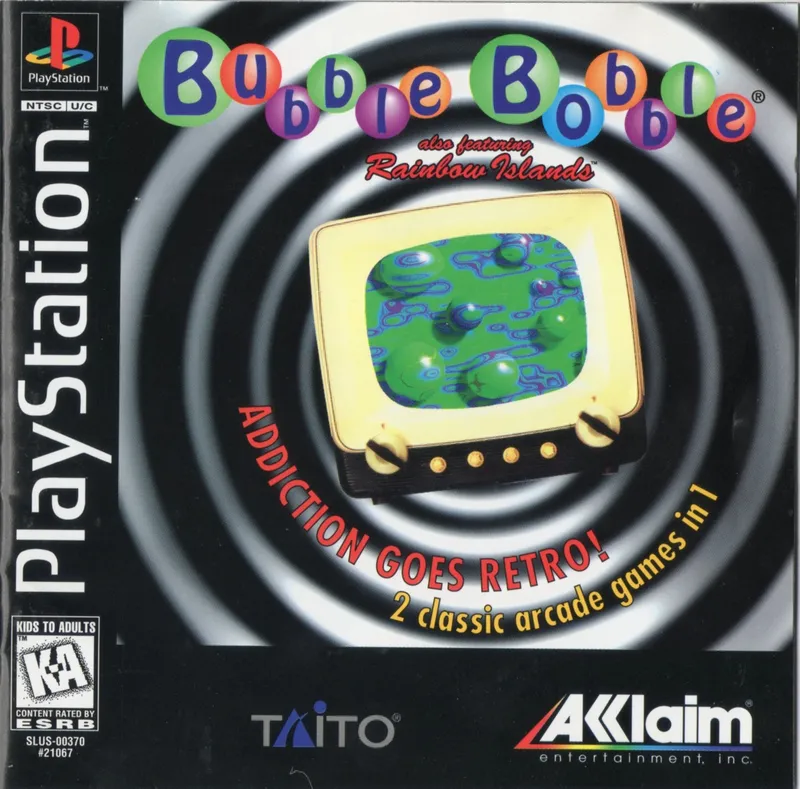 Bubble Bobble also featuring Rainbow Islands box art