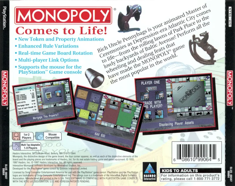Monopoly box back