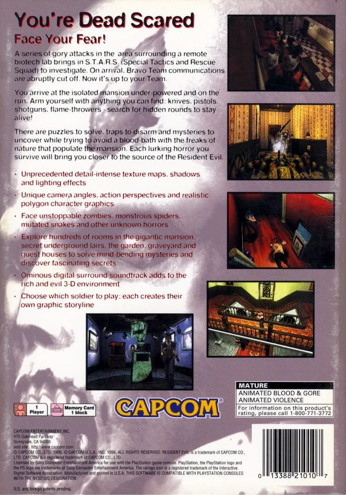 Resident Evil box back