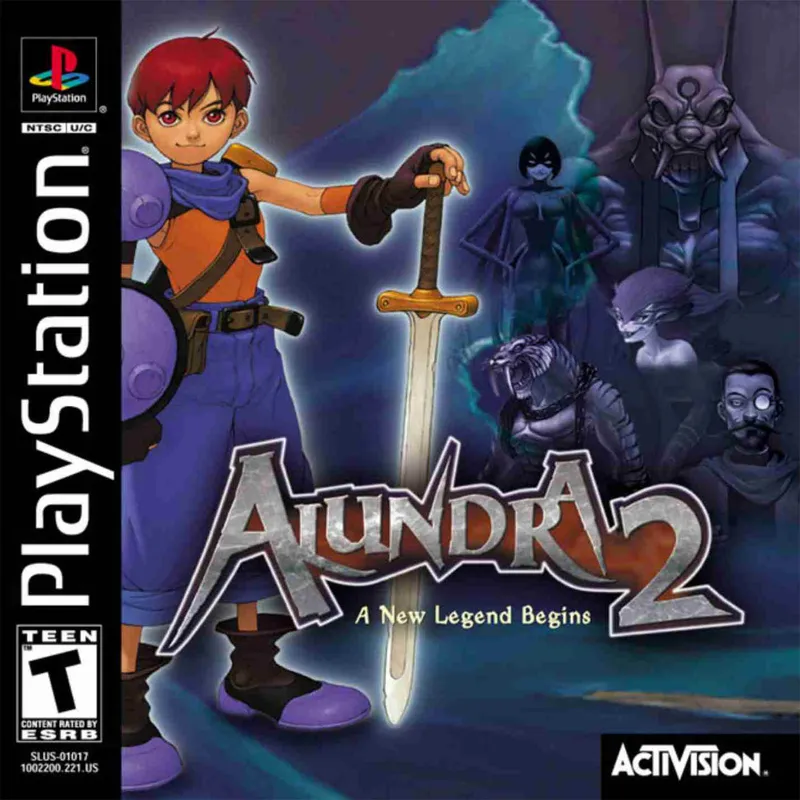 Alundra 2: A New Legend Begins cover art for Sony Playstation