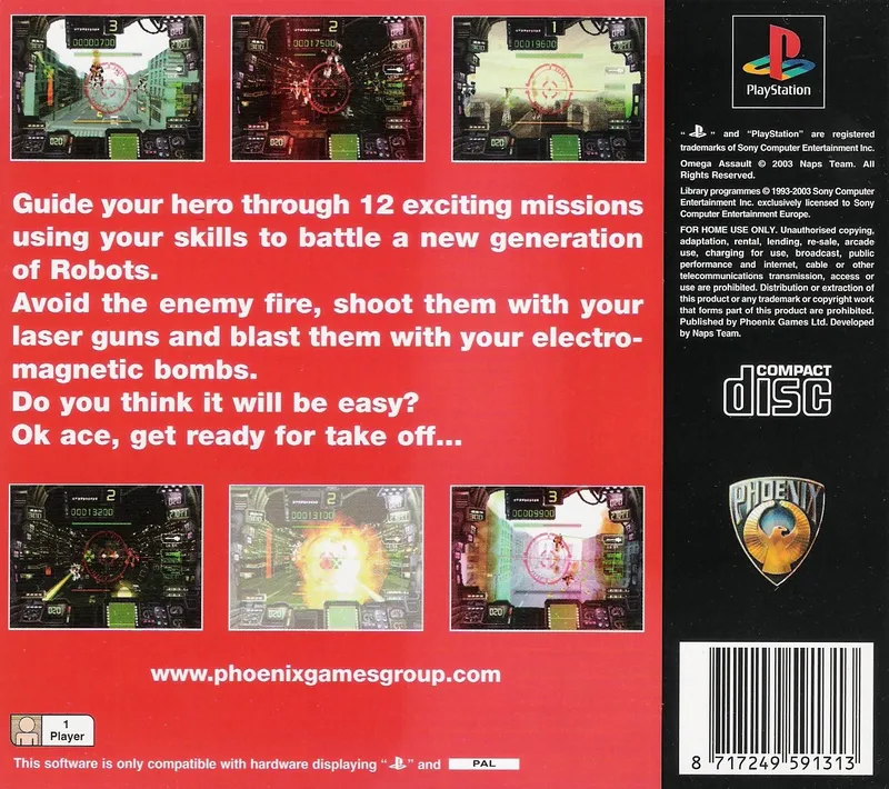 Omega Assault box back