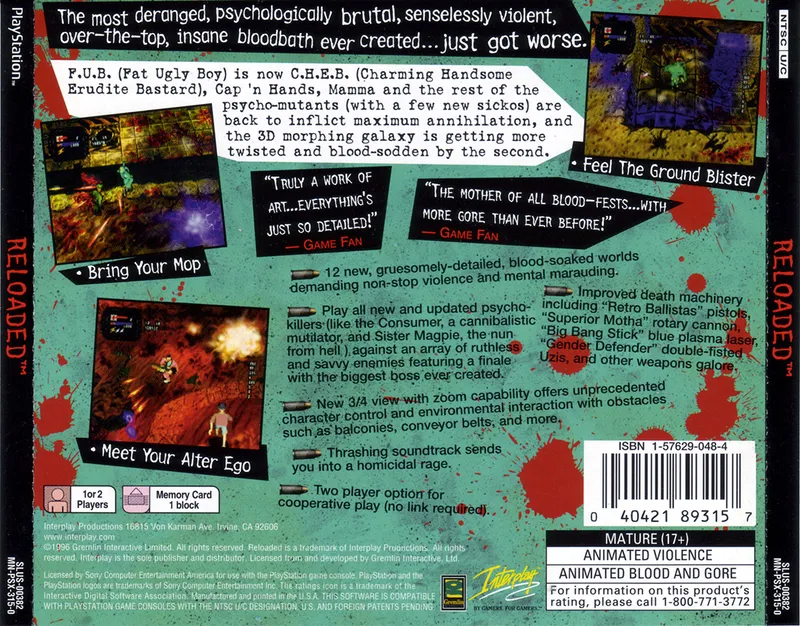 Reloaded: The Hardcore Sequel box back