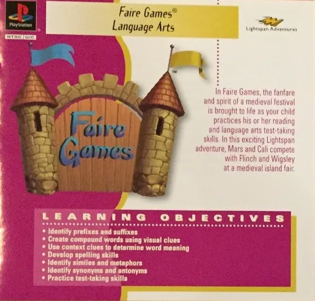 Faire Games: Language Arts box art