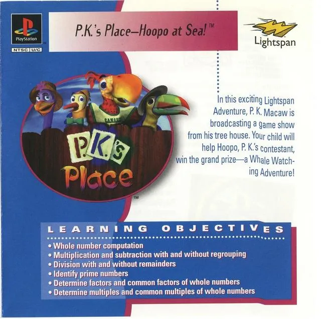 Backdrop artwork for P.K.'s Place 2 Hoopo At Sea