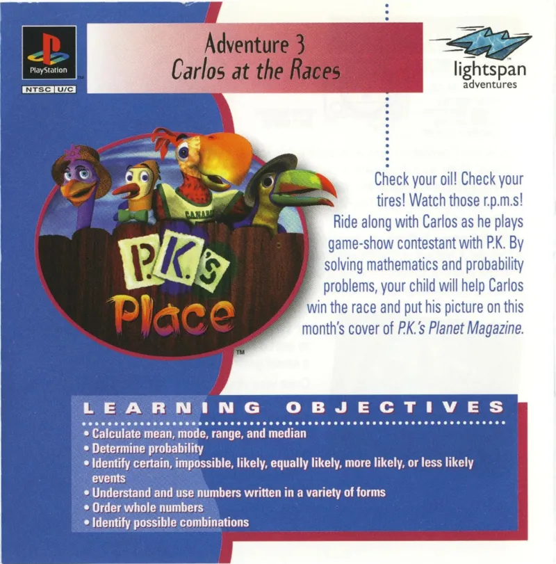 P.K.'s Place 3: Carlos at the Races! box art