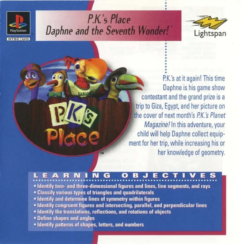 P.K.'s Place 4: Daphne and the Seventh Wonder! cover art for Sony Playstation