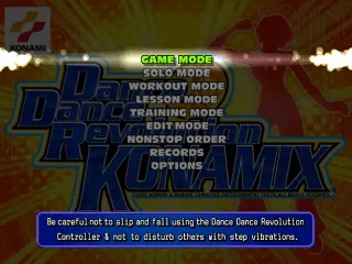 Backdrop artwork for Dance Dance Revolution: Konamix