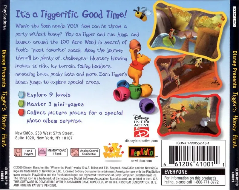 Disney Presents Tigger's Honey Hunt box back