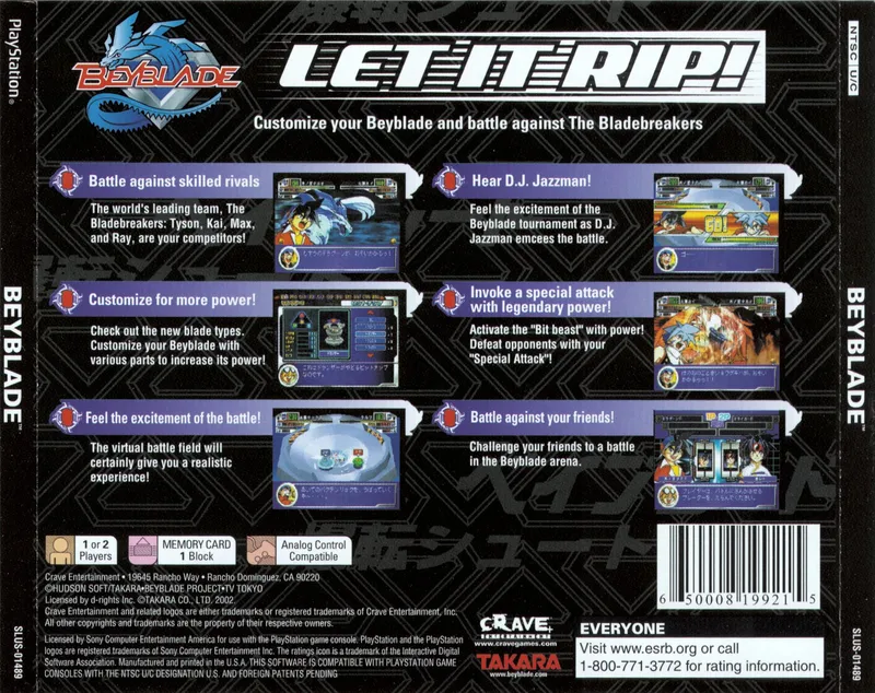 BeyBlade: Let it Rip! box back