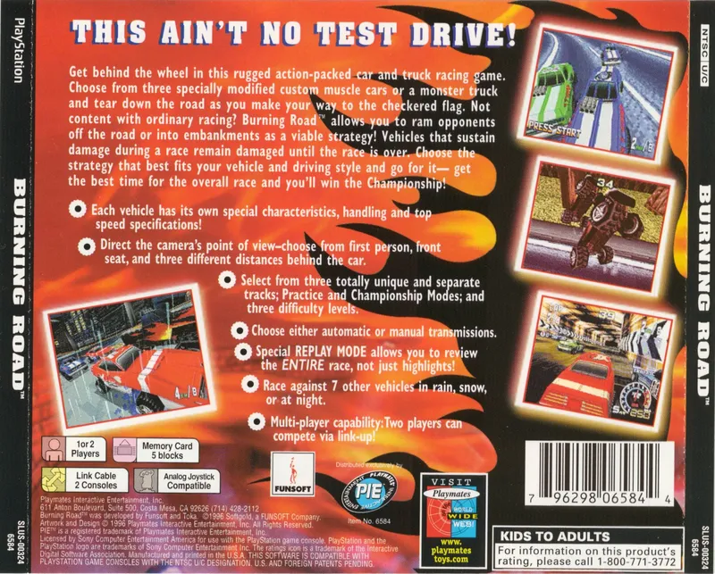 Burning Road box back