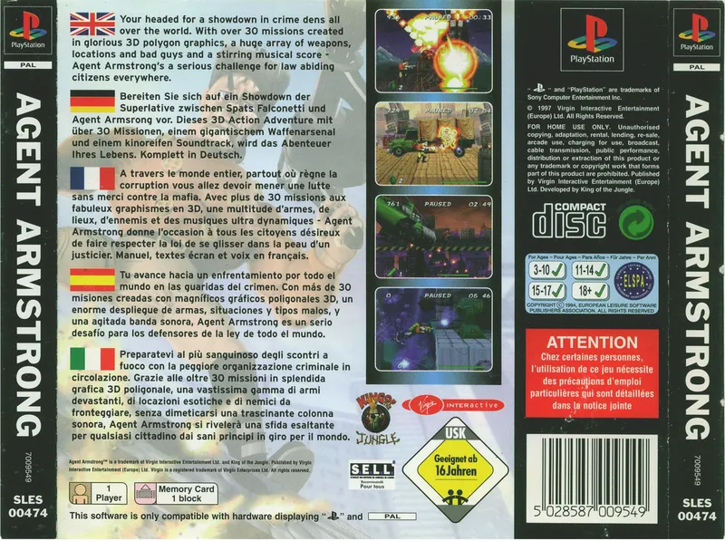 Agent Armstrong box back