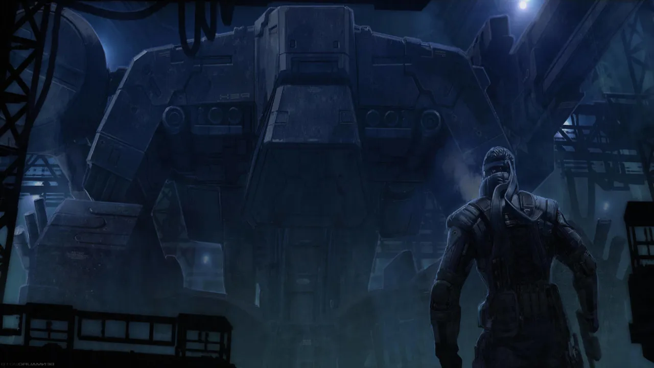 Backdrop artwork for Metal Gear Solid