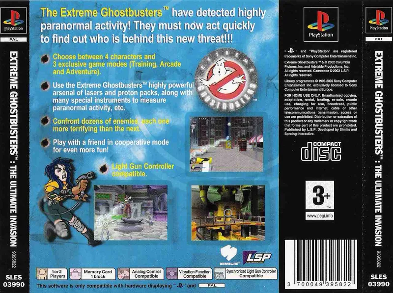 Extreme Ghostbusters: The Ultimate Invasion box back
