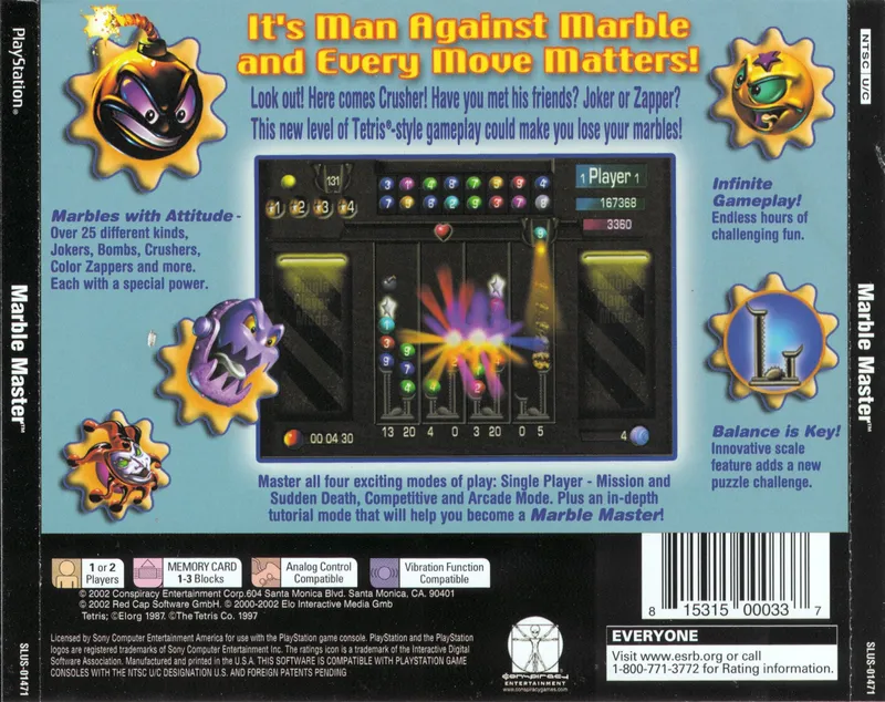 Marble Master box back