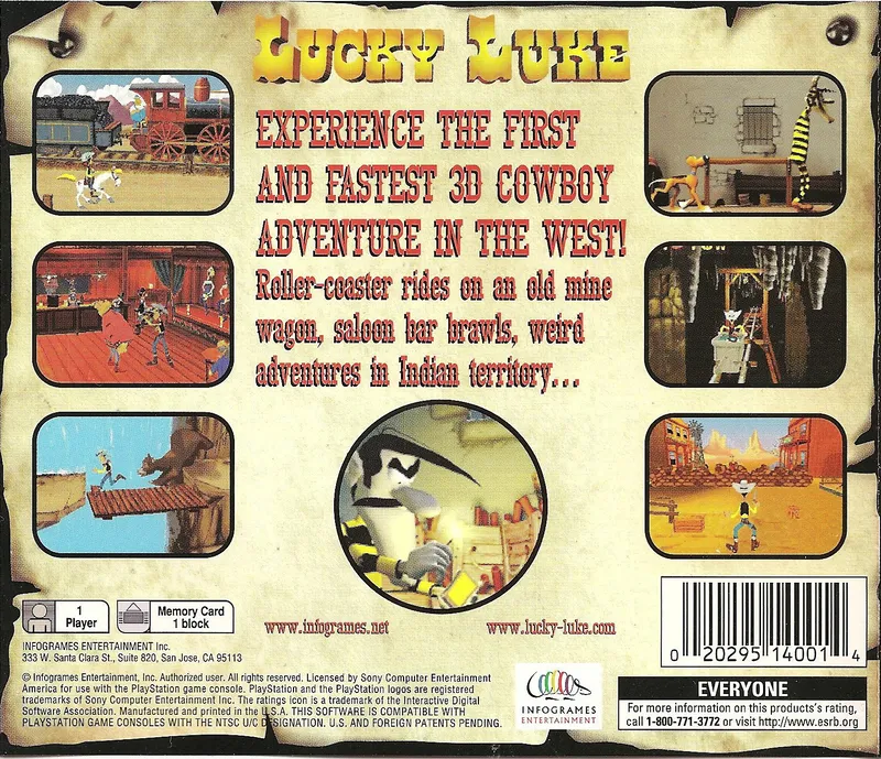 Lucky Luke box back