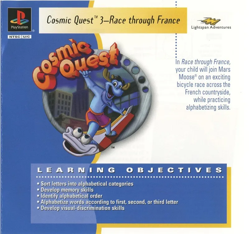 Backdrop artwork for Mars Moose Cosmic Quest 3: Race through France