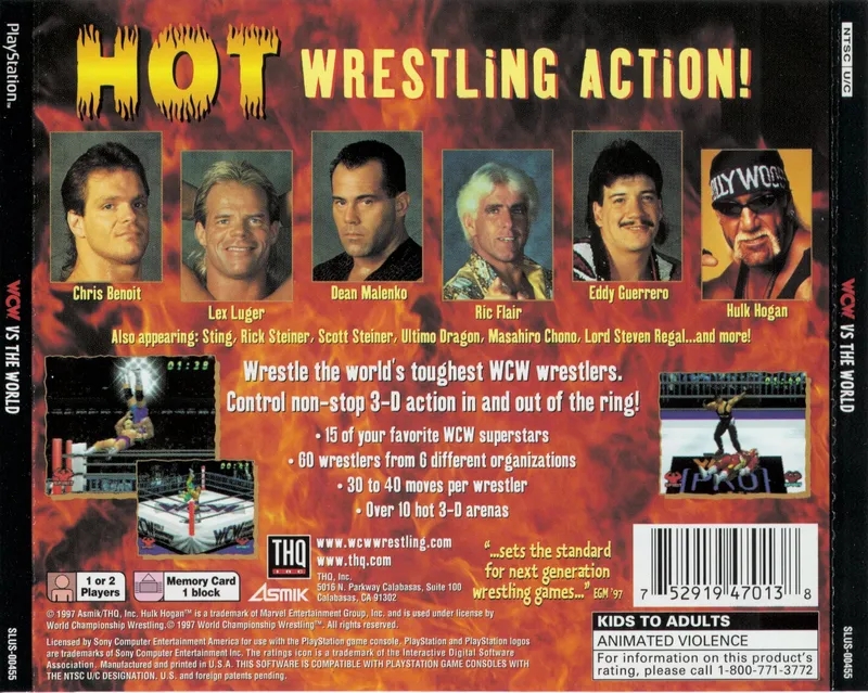 WCW vs. the World box back