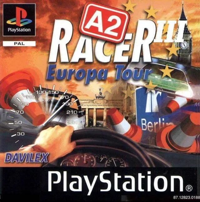A2 Racer III: Europa Tour cover art for Sony Playstation