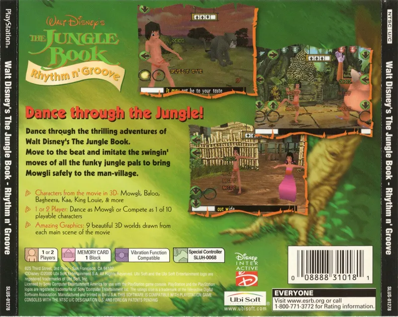 Walt Disney's The Jungle Book: Rhythm n' Groove Party box back