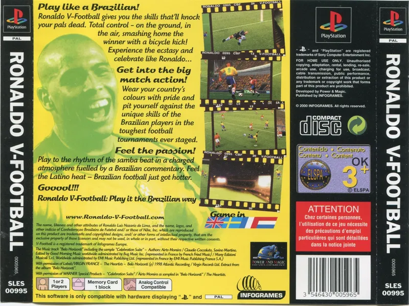 Ronaldo V-Football box back