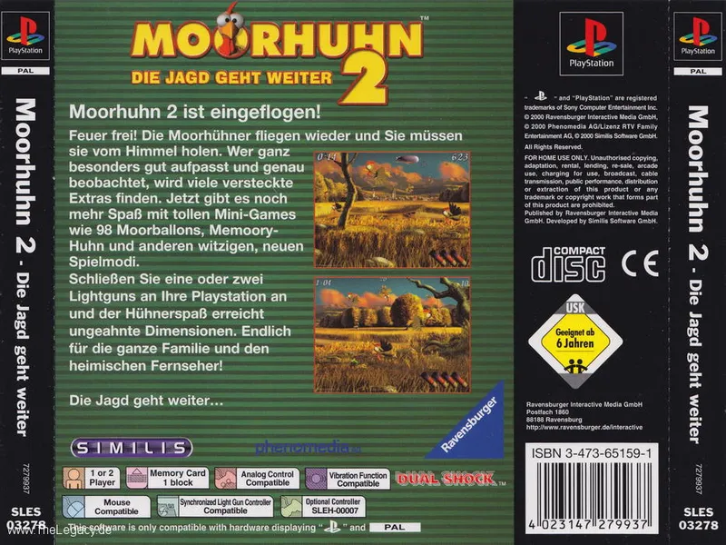 Moorhuhn 2: Die Jagd Geht Weiter box back