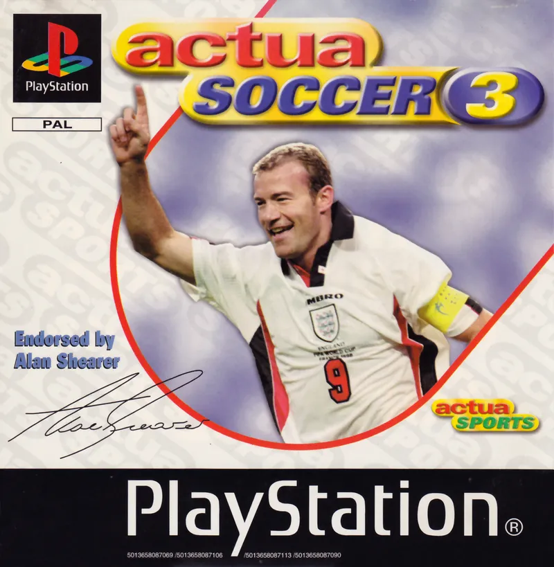 Actua Soccer 3 cover art for Sony Playstation