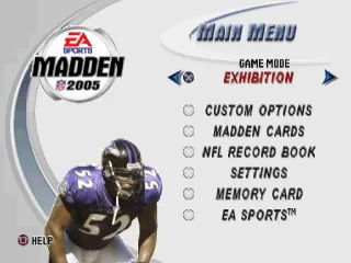 Backdrop artwork for Madden NFL 2005