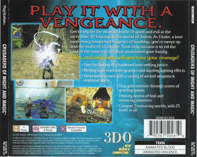 Crusaders of Might and Magic box back