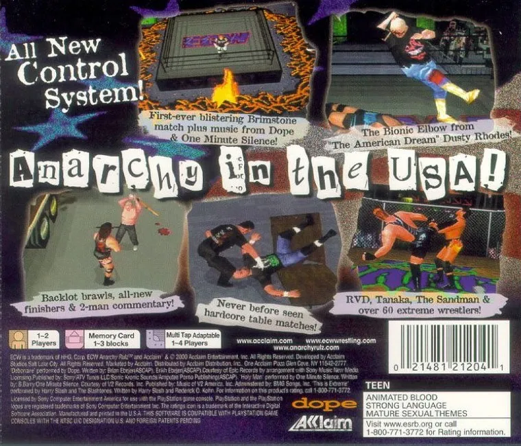 ECW Anarchy Rulz box back