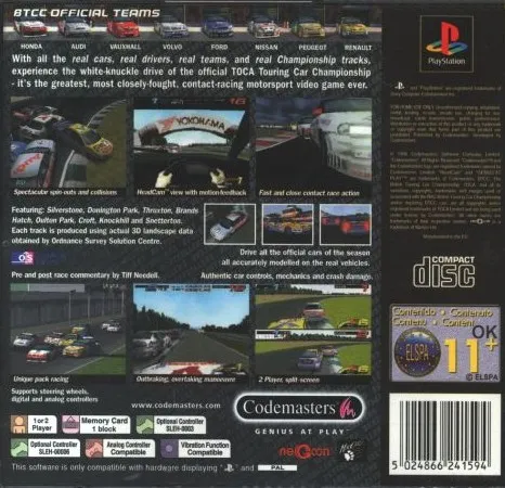 Jarrett & Labonte Stock Car Racing box back